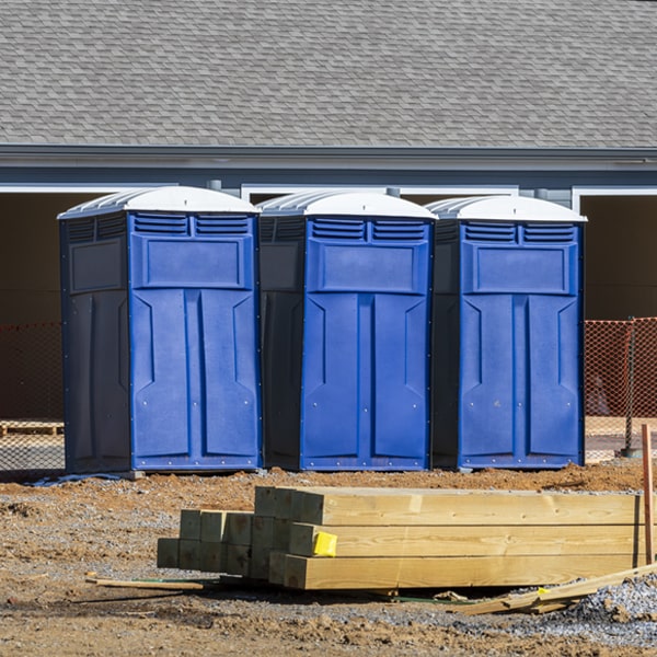 what is the expected delivery and pickup timeframe for the portable restrooms in Mora NM